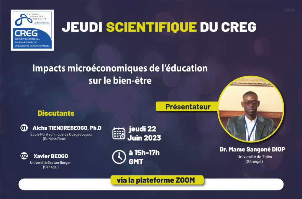 Jeudis Scientifiques Du CREG CREG CENTER